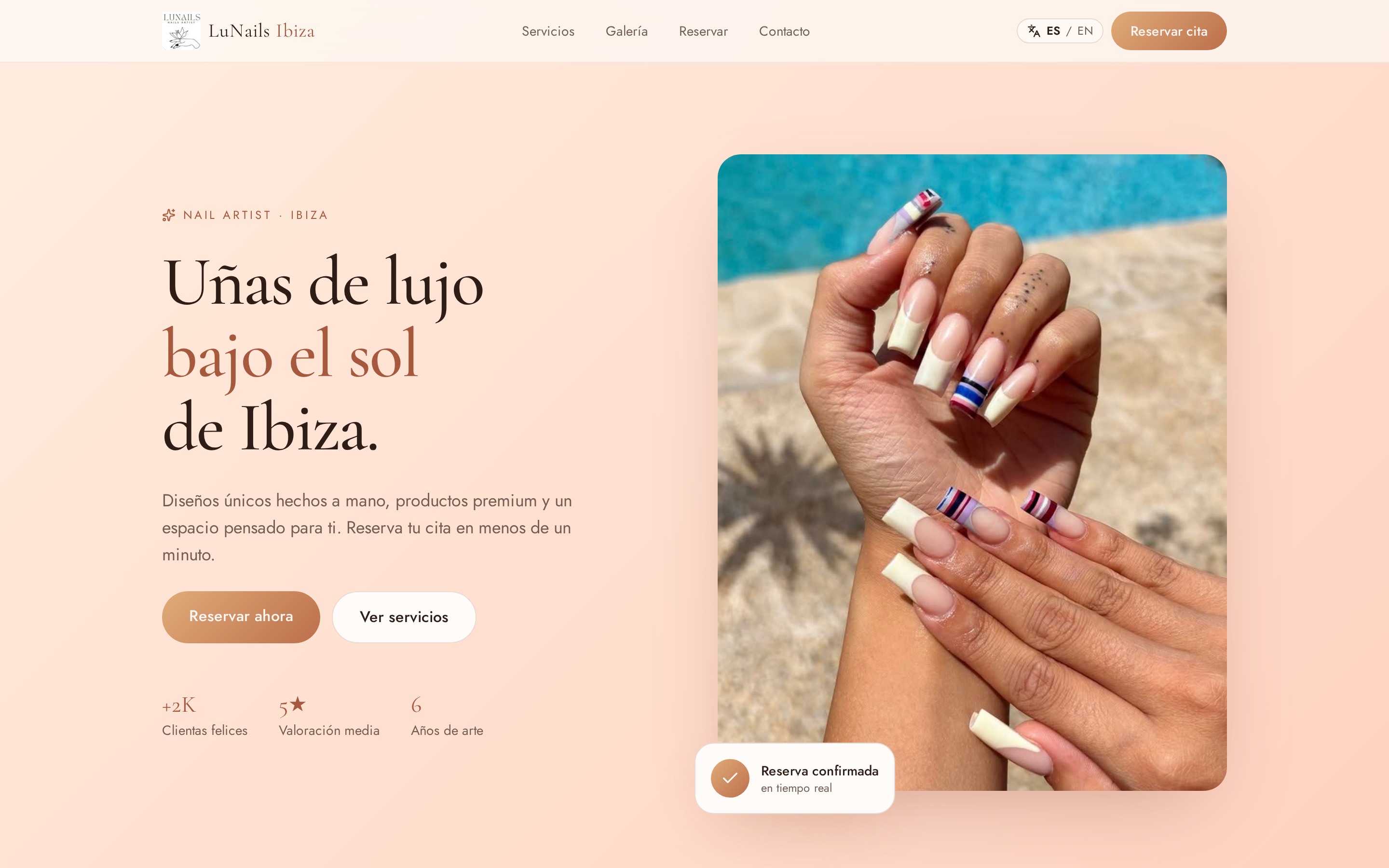 Luna Nails Ibiza — desktop view